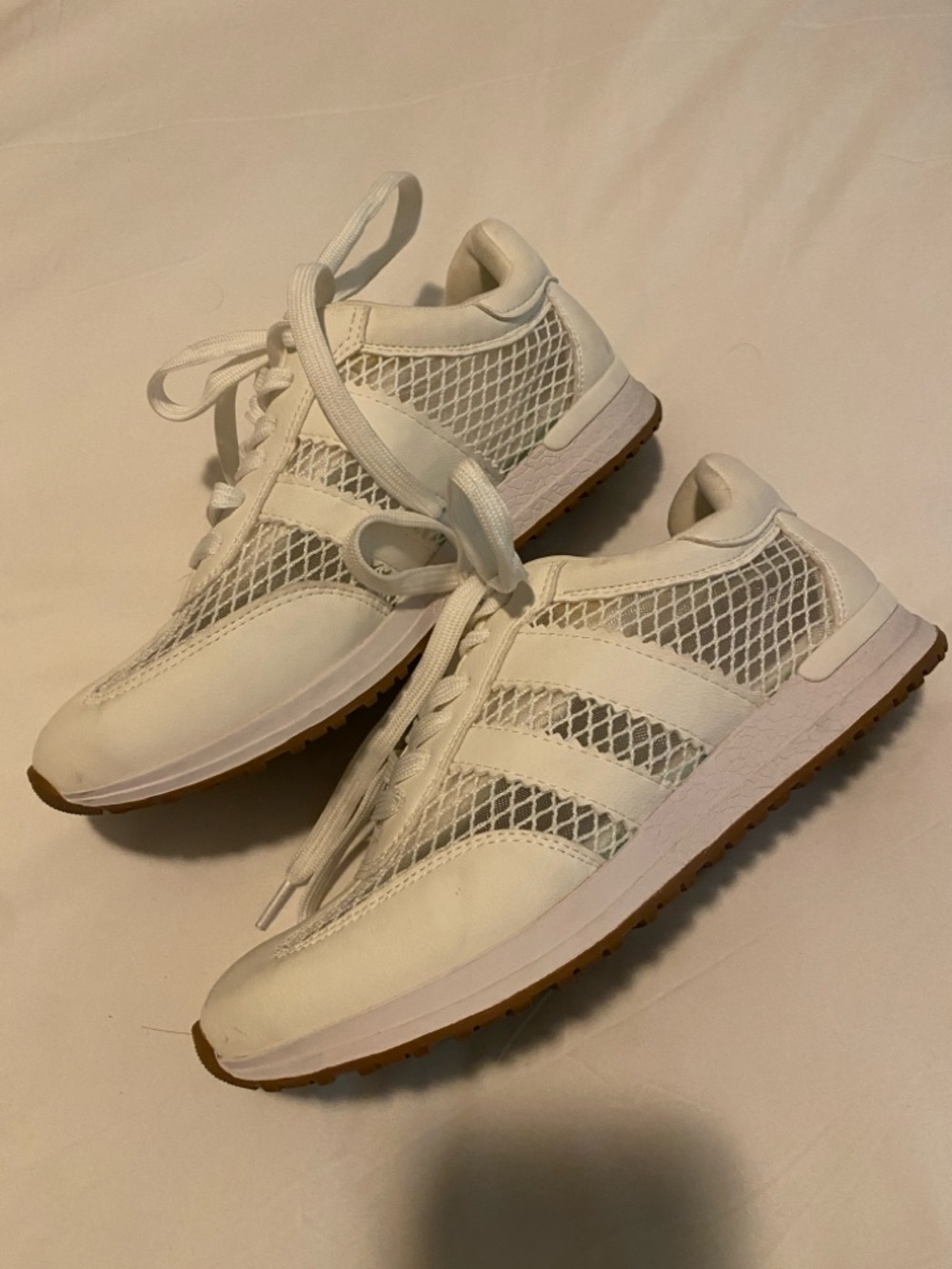 Dolce Vita White Mesh Athletic Sneakers